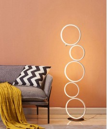 White Modern LED Floor Lamp Stylish And Functional